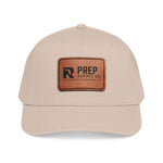 R Prep Supply Co. Mid Profile Baseball Cap with Leather Patch (Rectangle).