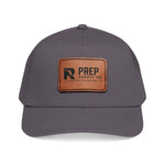 R Prep Supply Co. Mid Profile Baseball Cap with Leather Patch (Rectangle).