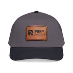 R Prep Supply Co. Mid Profile Baseball Cap with Leather Patch (Rectangle).