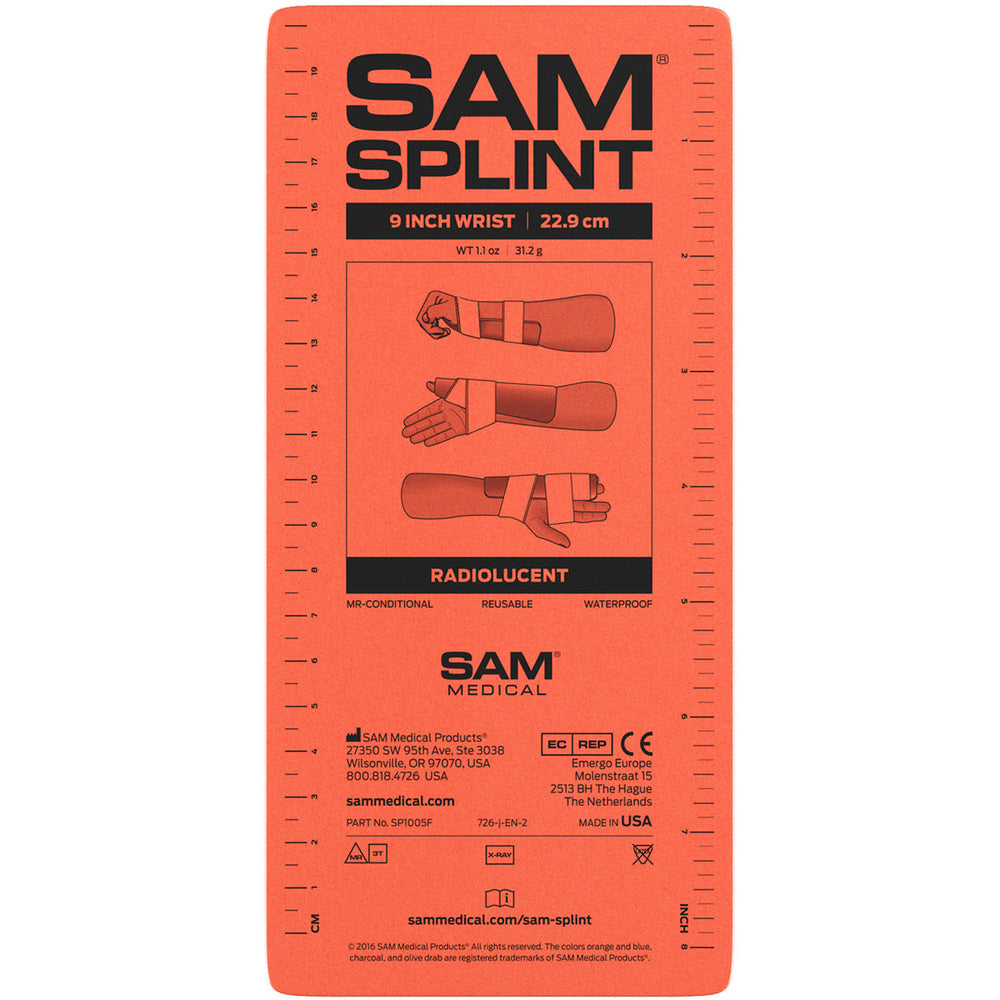 Sam Splint - 9" , 1 each Survival Gear Supply