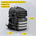 Riderbag Xtreme 30L Tactical Backpack - Black.