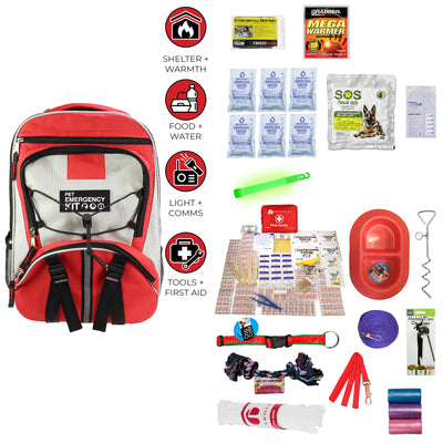 Deluxe Dog Survival Kit, Backpack