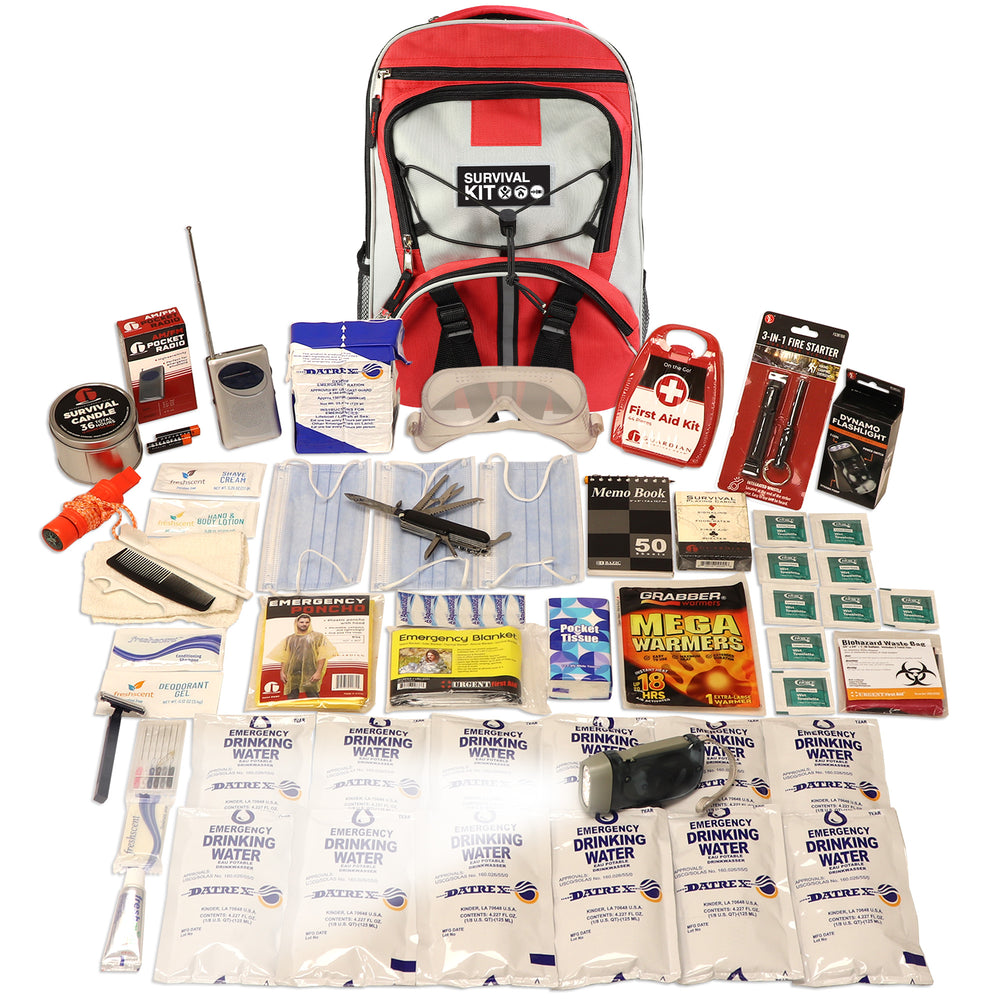 1 Person Essential Survival Kit, Backpack