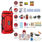 1 Person Essential Survival Kit, Rolling Bag.