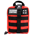 Personal Bleeding Control Kit, Red Molle Bag - Stop the Bleed IFAK