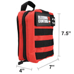 Personal Bleeding Control Kit, Red Molle Bag - Stop the Bleed IFAK