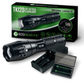 TK120 Professional LED Flashlight Kit with Batteries & Charger.