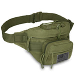 Outdoor EDC Waist Pack with Removable Flag Patch.