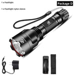 Rechargeable Adjustable Zoomable Waterproof LED Flashlight Super bright LED Tactical Torch Flashlight For Night Riding Camping Hiking Hunting & Indoor Activities.