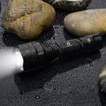 Rechargeable Adjustable Zoomable Waterproof LED Flashlight Super bright LED Tactical Torch Flashlight For Night Riding Camping Hiking Hunting & Indoor Activities.