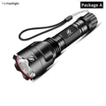 Rechargeable Adjustable Zoomable Waterproof LED Flashlight Super bright LED Tactical Torch Flashlight For Night Riding Camping Hiking Hunting & Indoor Activities.