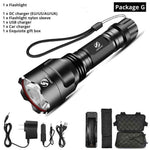 Rechargeable Adjustable Zoomable Waterproof LED Flashlight Super bright LED Tactical Torch Flashlight For Night Riding Camping Hiking Hunting & Indoor Activities.