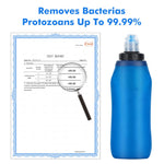 HygieniSafe® Collapsible Water Filter Bottle – 600 ml