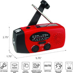 4 in 1 Dynamo Solar NOAA Weather Band Radio and Flashlight