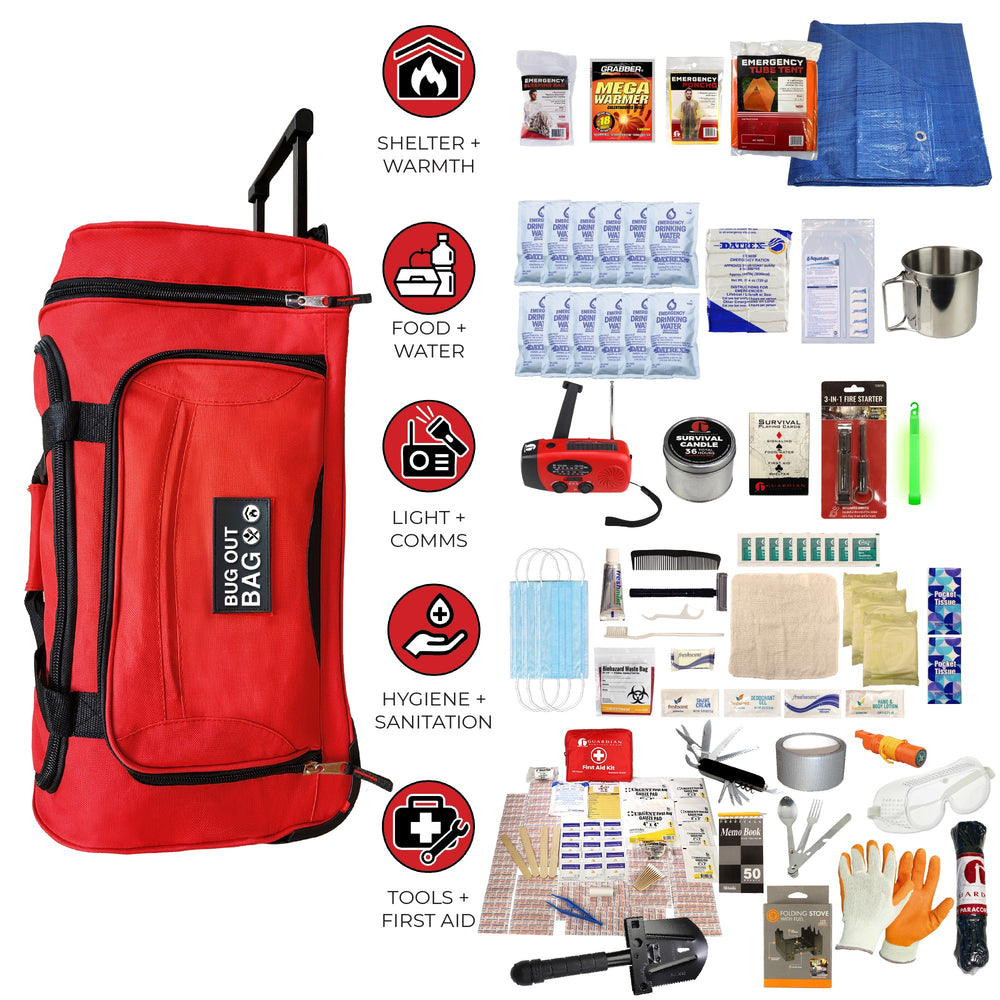 Elite Bug Out Bag, Rolling Bag