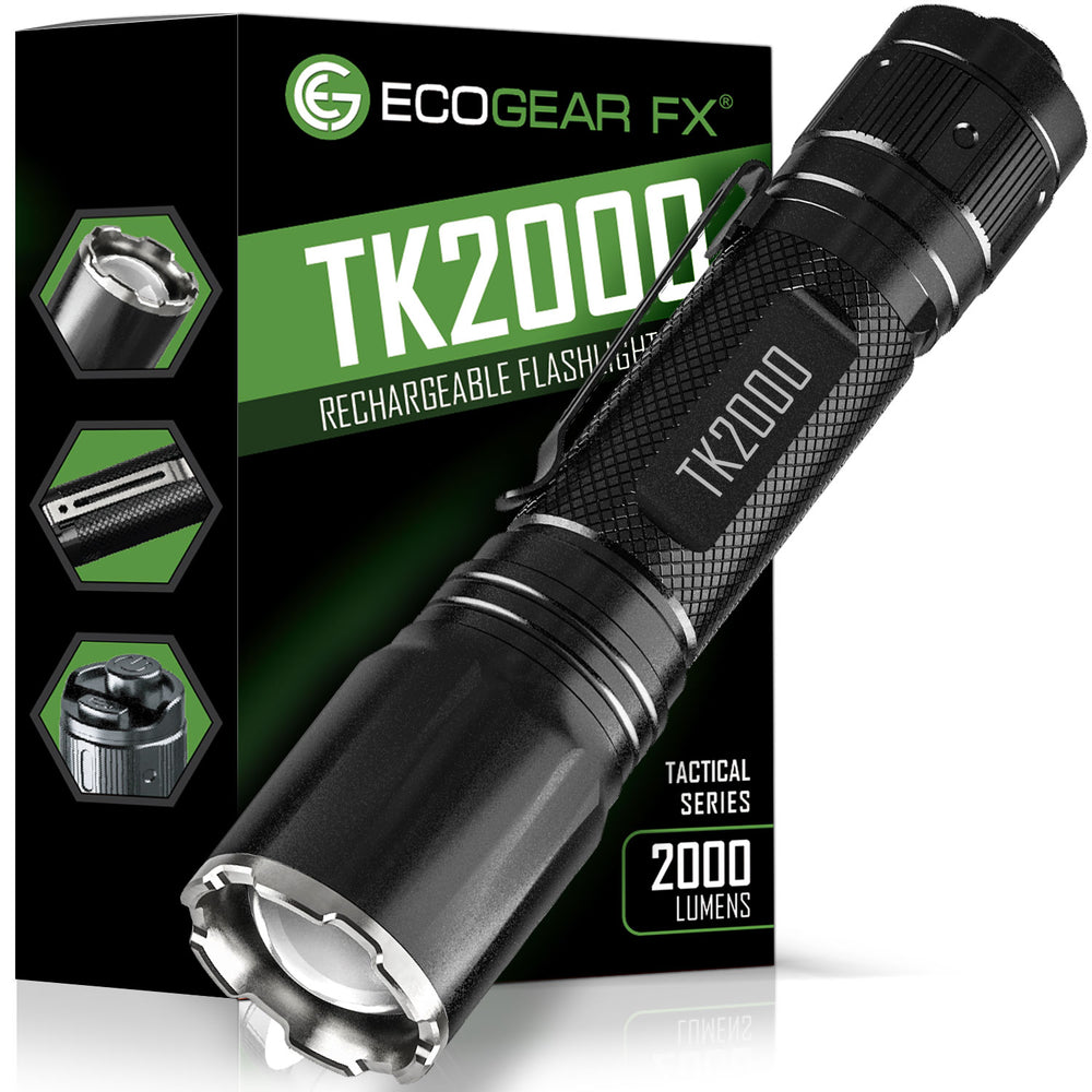 TK2000 - USB Rechargeable LED Tactical Flashlight.
