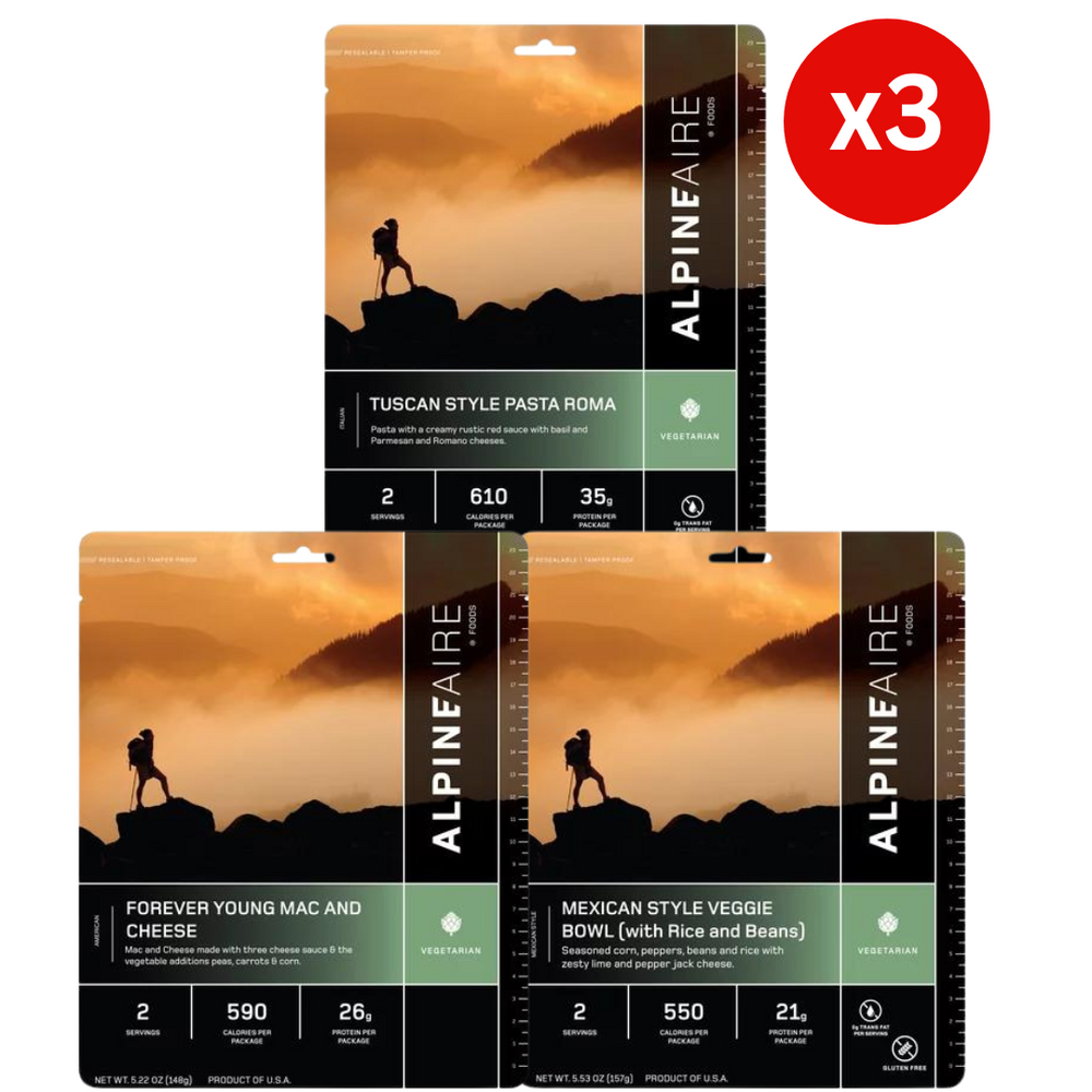 AlpineAire 72 Hour Emergency Food Bundle Survival Gear Supply